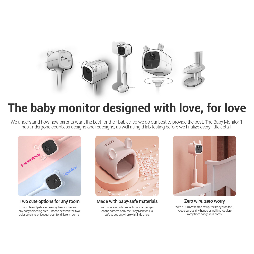 EZVIZ BM1 Battery-Powered Baby Monitor