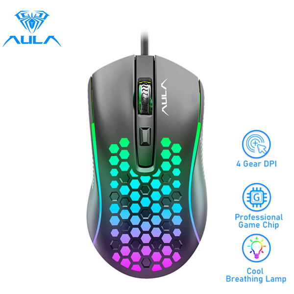 AULA S11 3600DPI Cool Backlight 3D Gaming Mouse