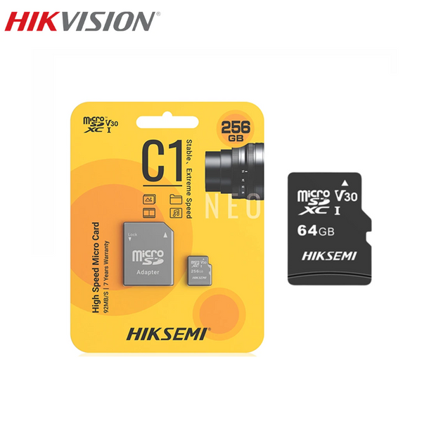 HIKSEMI NEO C1 64GB High Speed Micro SD Card V30 Designed For Smart Device EZVIZ