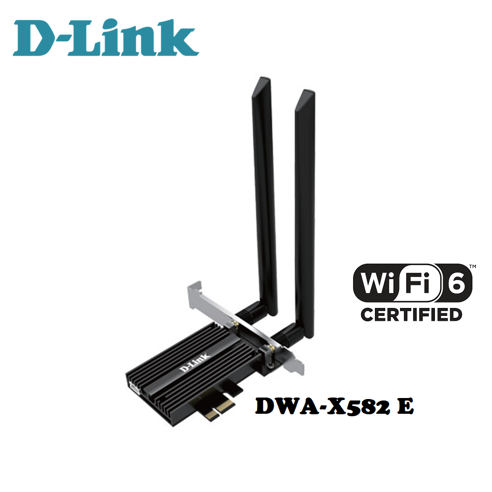 D-Link DWA-X582 / DWA-X582(E) AX3000 Wi-Fi 6 PCle Adapter with Bluetooth 5.1
