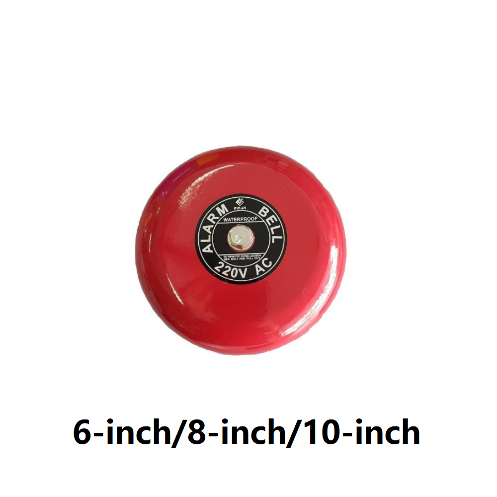 3H Fire Electric Fire Alarm Bell AC 220V 6inch/8inch/10inch Stainle