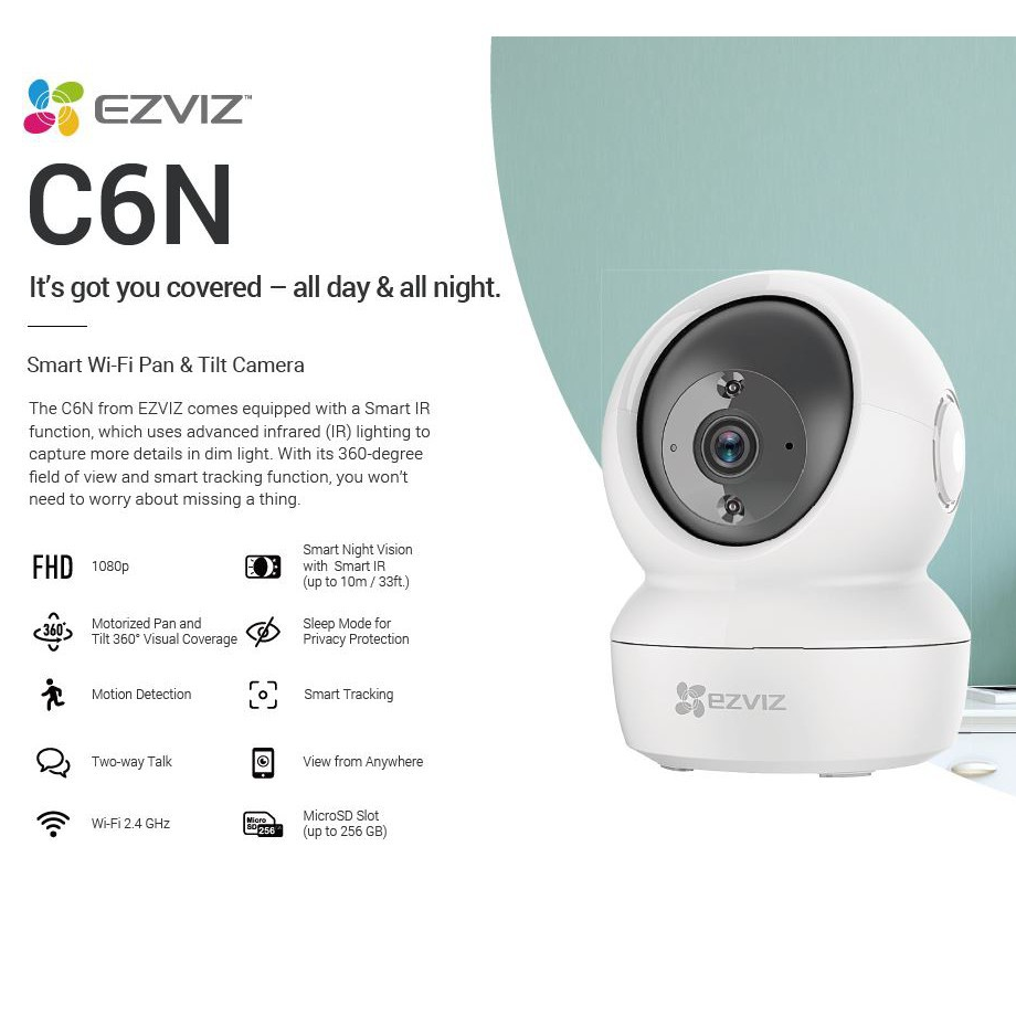 EZVIZ C6N 1080P / 4MP Wireless Security Camera CCTV Camera