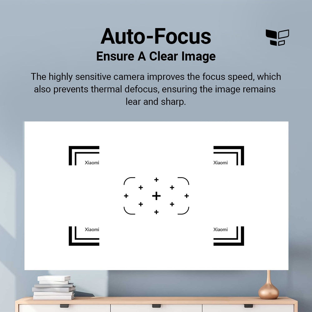 Mi Smart Projector 2 Multi-Angle Auto-Keystone Correction Clear 1080p