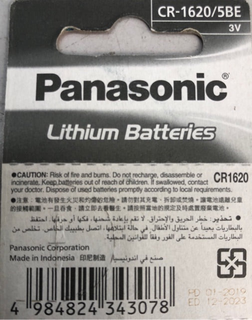 Panasonic CR1620 Lithium Battery 3V