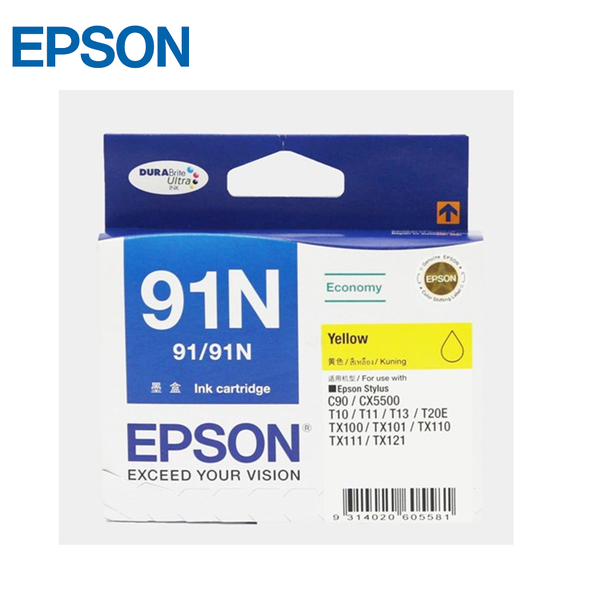 Original Epson 91N CIJ Ink Cartridges