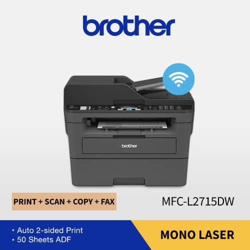 Brother DCP-L2550DW / DCP-L2715DW / MFC-L2700D Duplex Mono Laser Printer