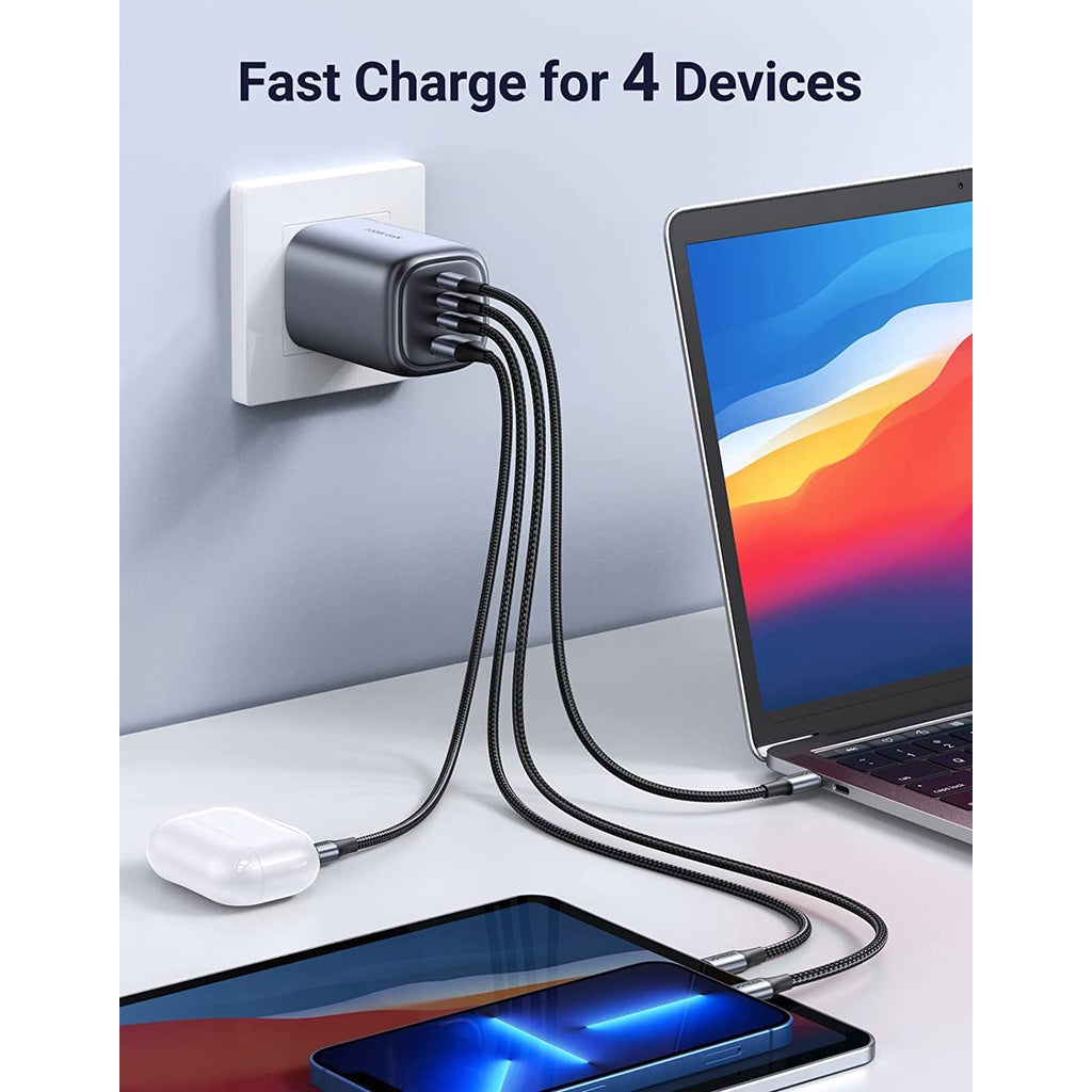 Ugreen 100W USB C Charger Plug 4-Port GaN Type C Fast Wall Power Adapter