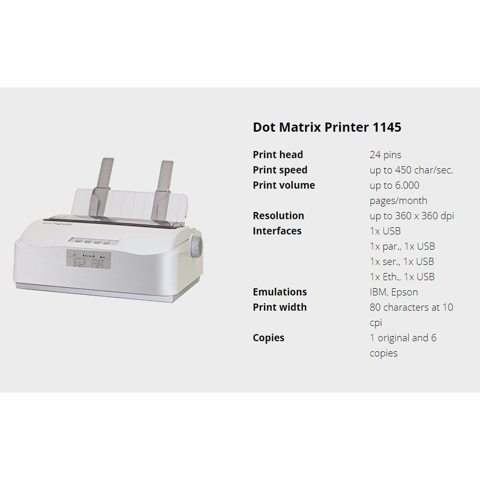 Dascom 24-Nadeldrucker 1145 - Schneller Druck Für Büro & Gewerbe