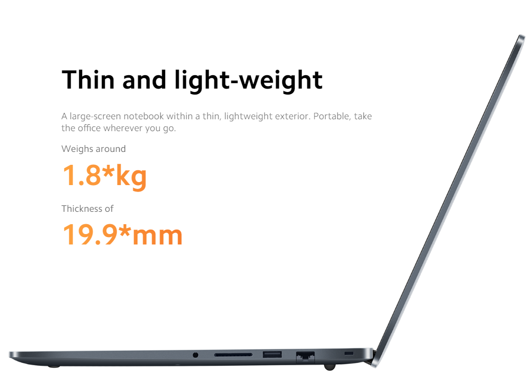 Xiaomi RedmiBook 15 8GB RAM 15.6 inch 11th Gen Intel Core i3/i5 CPU
