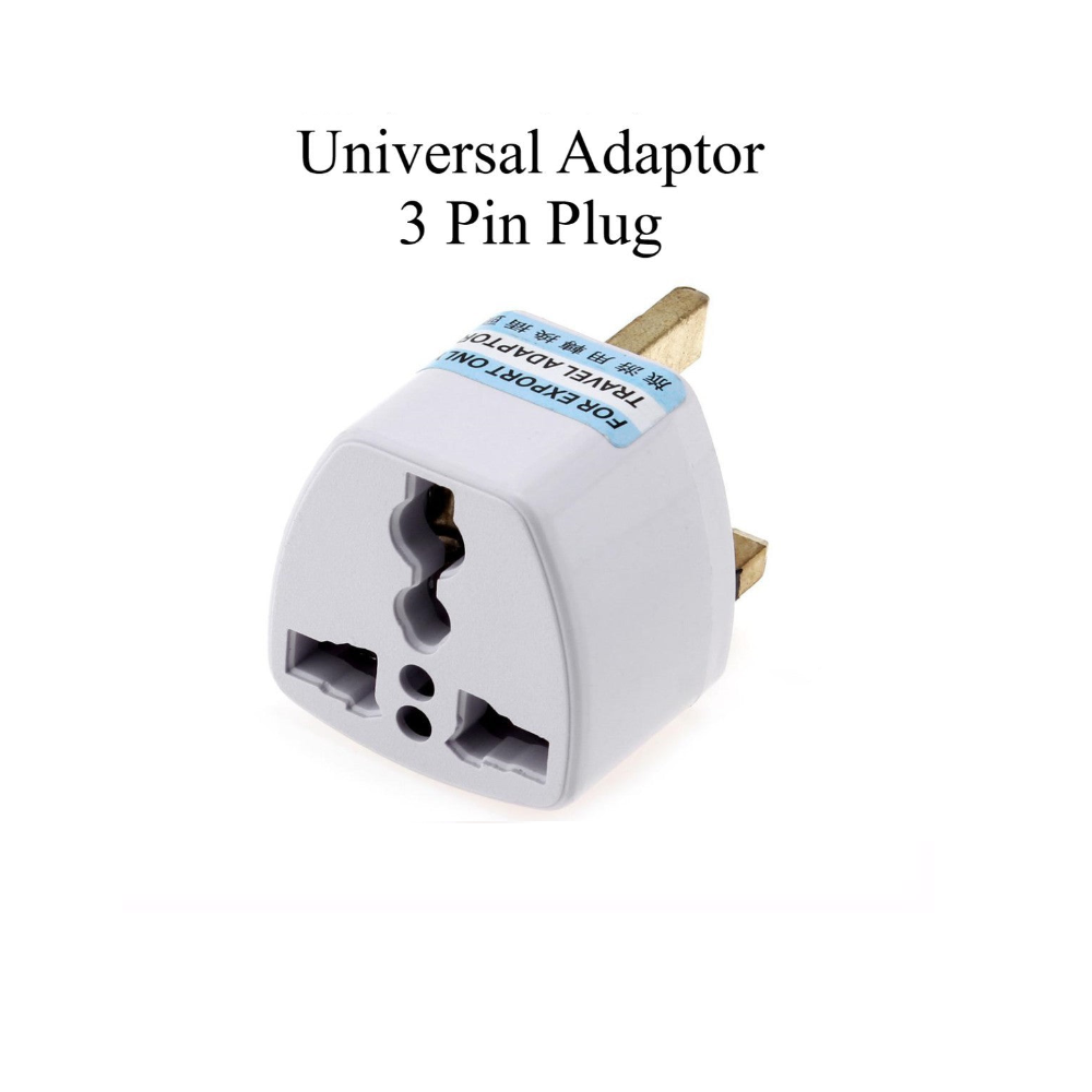Universal 3 pin Plug Socket Travel Adaptor wme.my