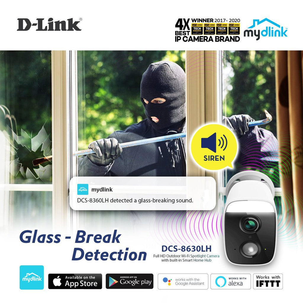 D-Link DCS-8630LH Full HD Outdoor Night Vision Wi-Fi Wireless Camera