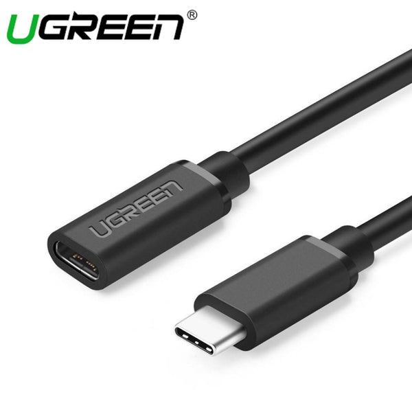 UGREEN USB-C 3.1GEN 1 MALE TO FEMALE EXTENSION DATA CABLE 5GBPS 0.5M (BLACK)