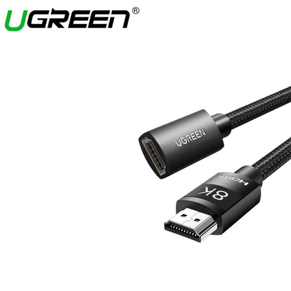 UGREEN HDMI 2.1 8K MALE TO FEMALE EXTENSION CABLE (BLACK)