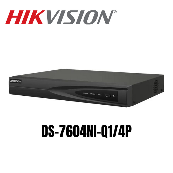HIKVISION DS-7604NI-Q1/4P 4CH 1U 4 PoE 4K NVR