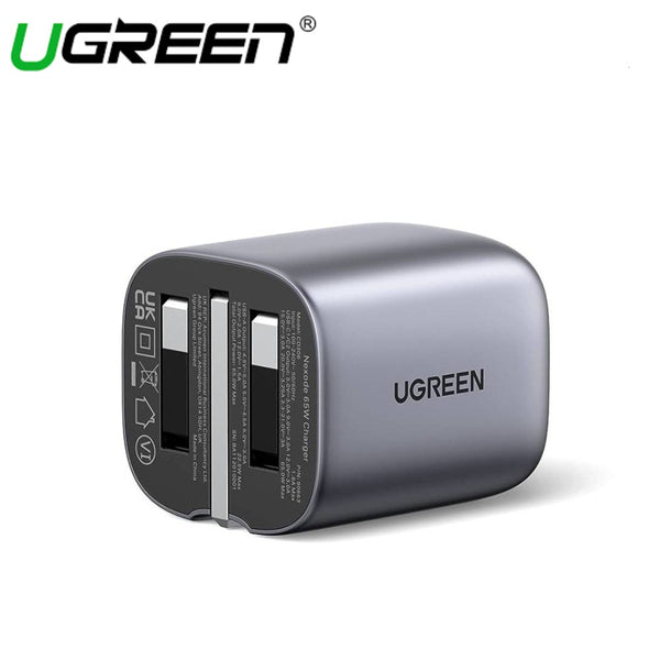 UGREEN Power Adapter - GAN Fast Charger 65W PD GaN Tech Charger (SPACE GRAY)