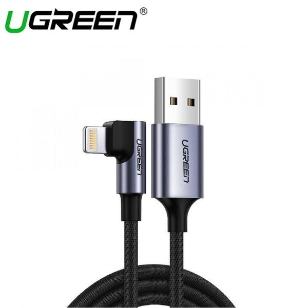 UGREEN RIGHT ANGLE USB-A TO LIGHTNING CABLE 1M (BLACK)