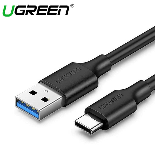 UGREEN USB 3.0 A MALE TO TYPE-C MALE CABLE NICKEL PLATING (BLACK)