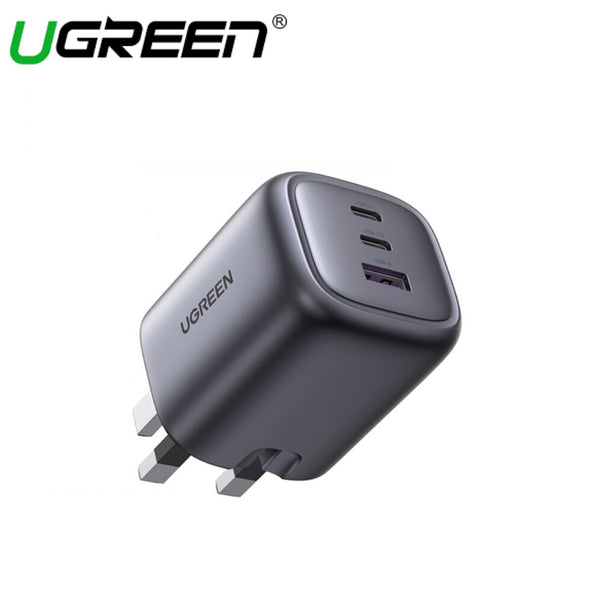 UGREEN Nexode 45W Dual USB-C PD GaN Fast Charger UK (Space Gray)/TPE/For Computer