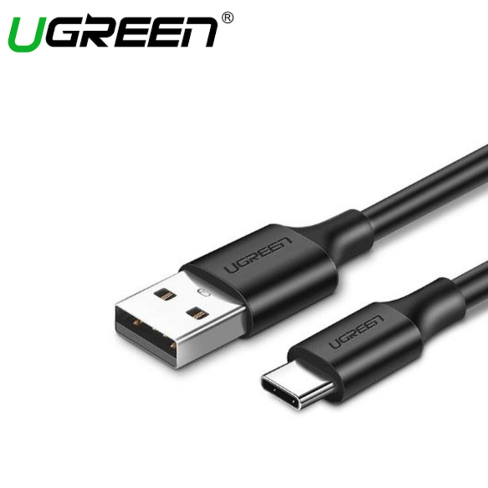 UGREEN USB-A 2.0 TO USB-C CABLE NICKEL PLATING (BLACK / WHITE)