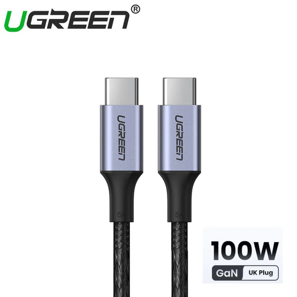 UGREEN USB-C 2.0 TO USB-C 2.0 5A DATA CABLE (100W) 1.5M