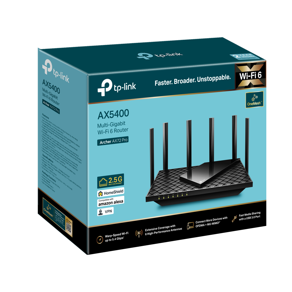TP-Link Archer AX72 Pro AX5400 Multi-Gigabit WiFi 6 Router