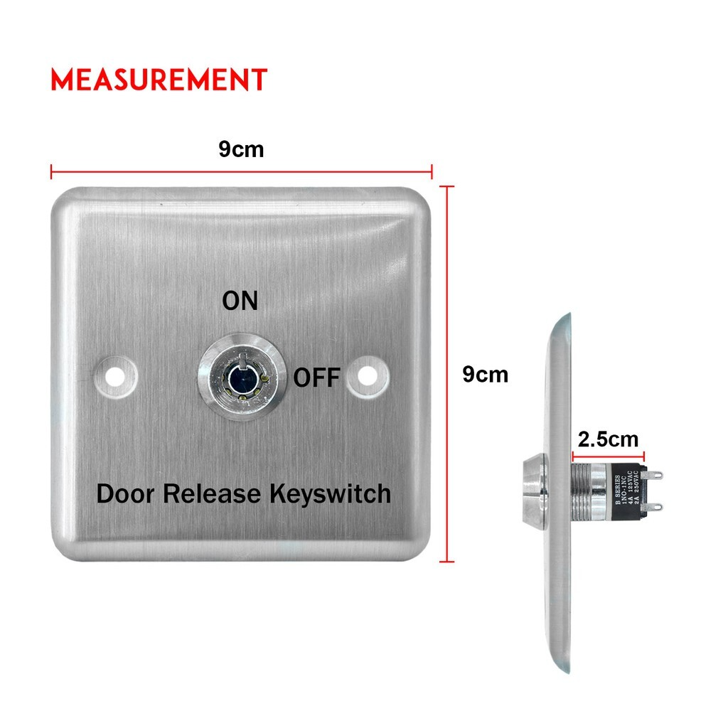 Door Release Key Switch For Access Control
