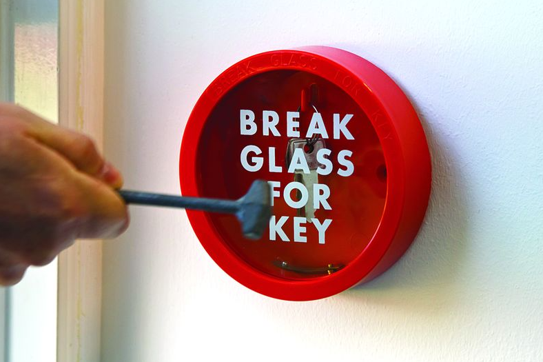 Emergency Key Box Break Glass For Key