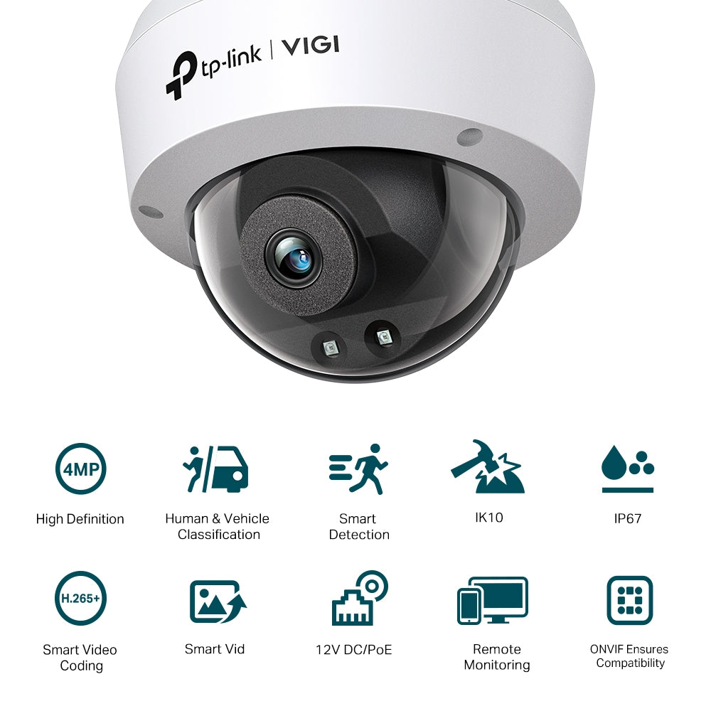 TP-Link VIGI C240I VIGI 4MP IR Dome Network Camera