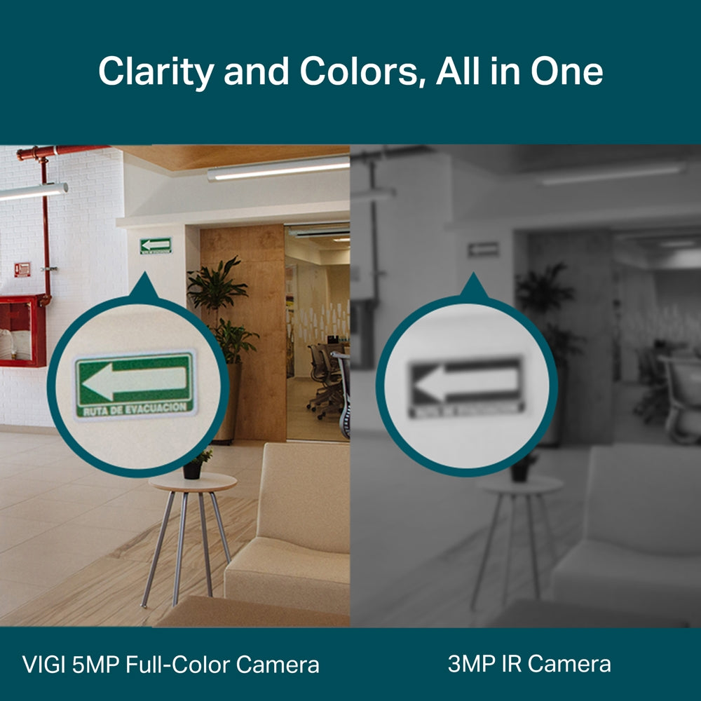 TP-Link VIGI C450 VIGI 5MP Full-Color Turret Network Camera