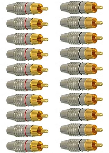 Connector RCA Male Plug Screw Type (1/10/50/100)Pcs