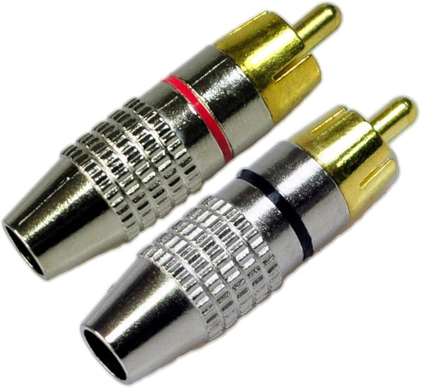 Connector RCA Male Plug Screw Type (1/10/50/100)Pcs