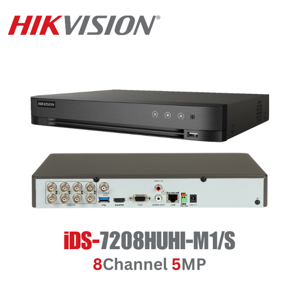 HIKVISION iDS-7208HUHI-M1/S 8-Channel 5MP 1U H.265 AcuSense DVR