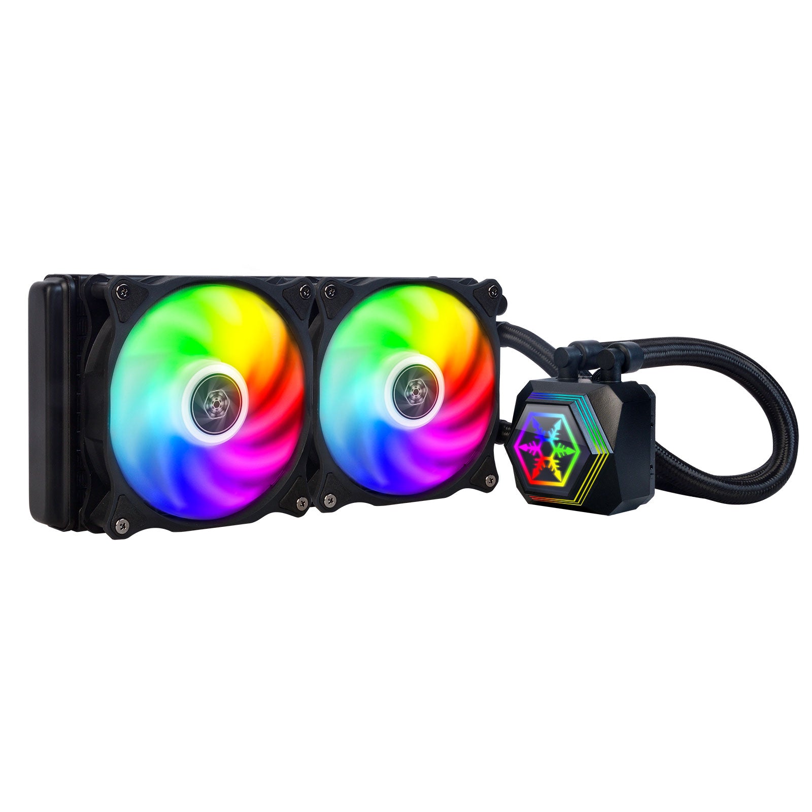 Silverstone PF240-ARGB / PF240W-ARGB Premium All-In-One liquid cooler with ARGB lighting