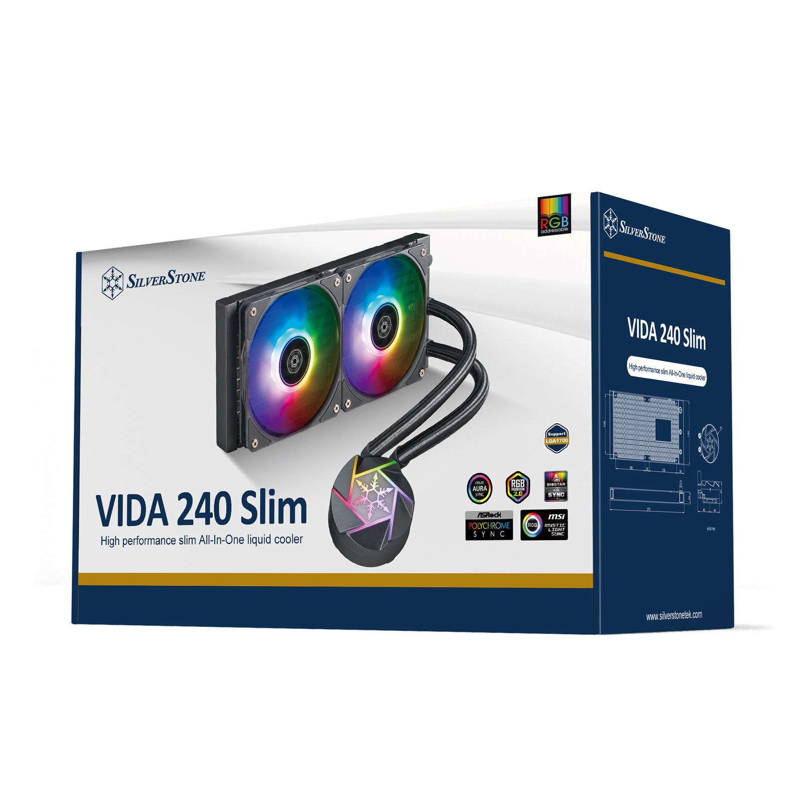 Silverstone VD240-SLIM High performance slim All-In-One liquid cooler