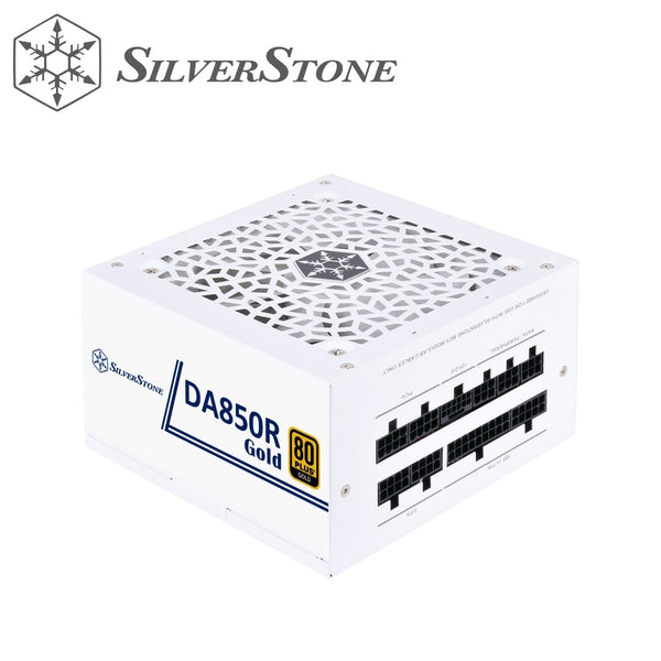 SilverStone DA850R-GMA-WWW Gold 80 PLUS Gold 850W ATX 3.0 & PCIe 5.0 Fully Modular Power Supply (White)