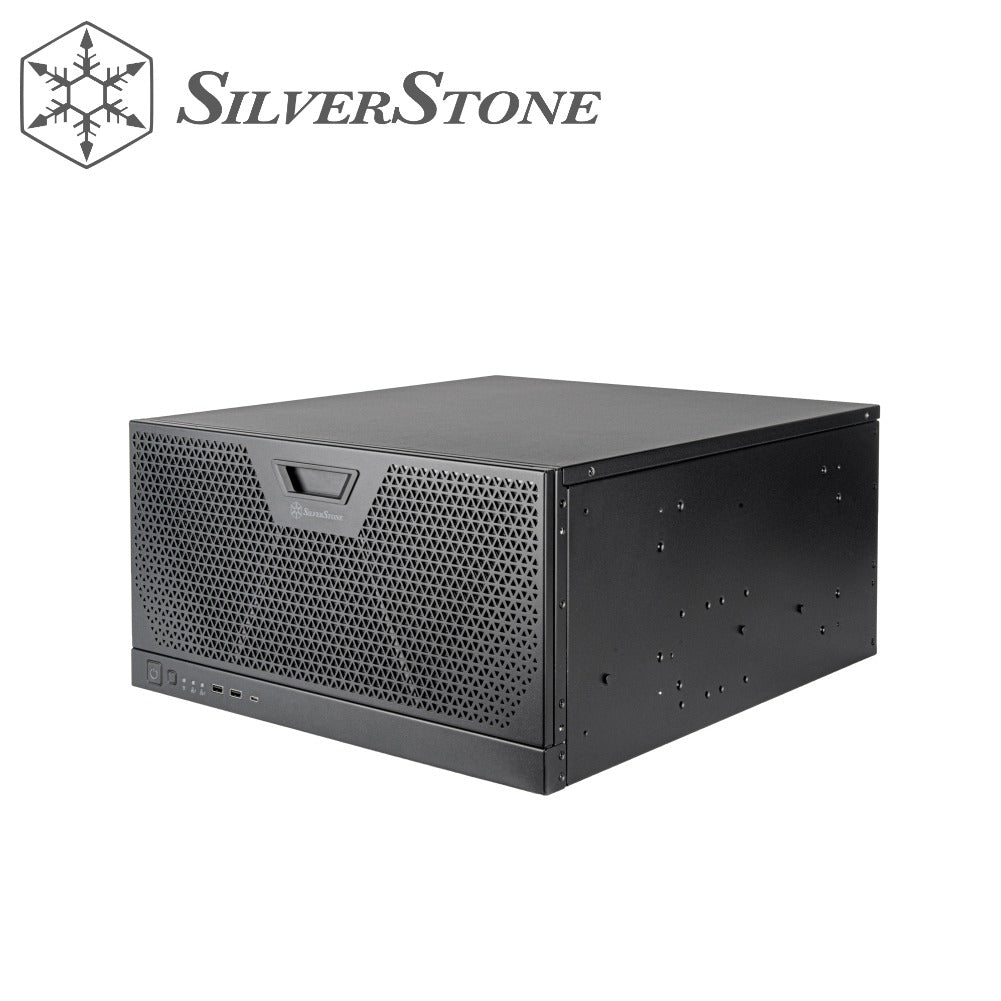 SilverStone RM51 5U rackmount server chassis with dual 180mm fans and enhanced liquid cooling compatibility