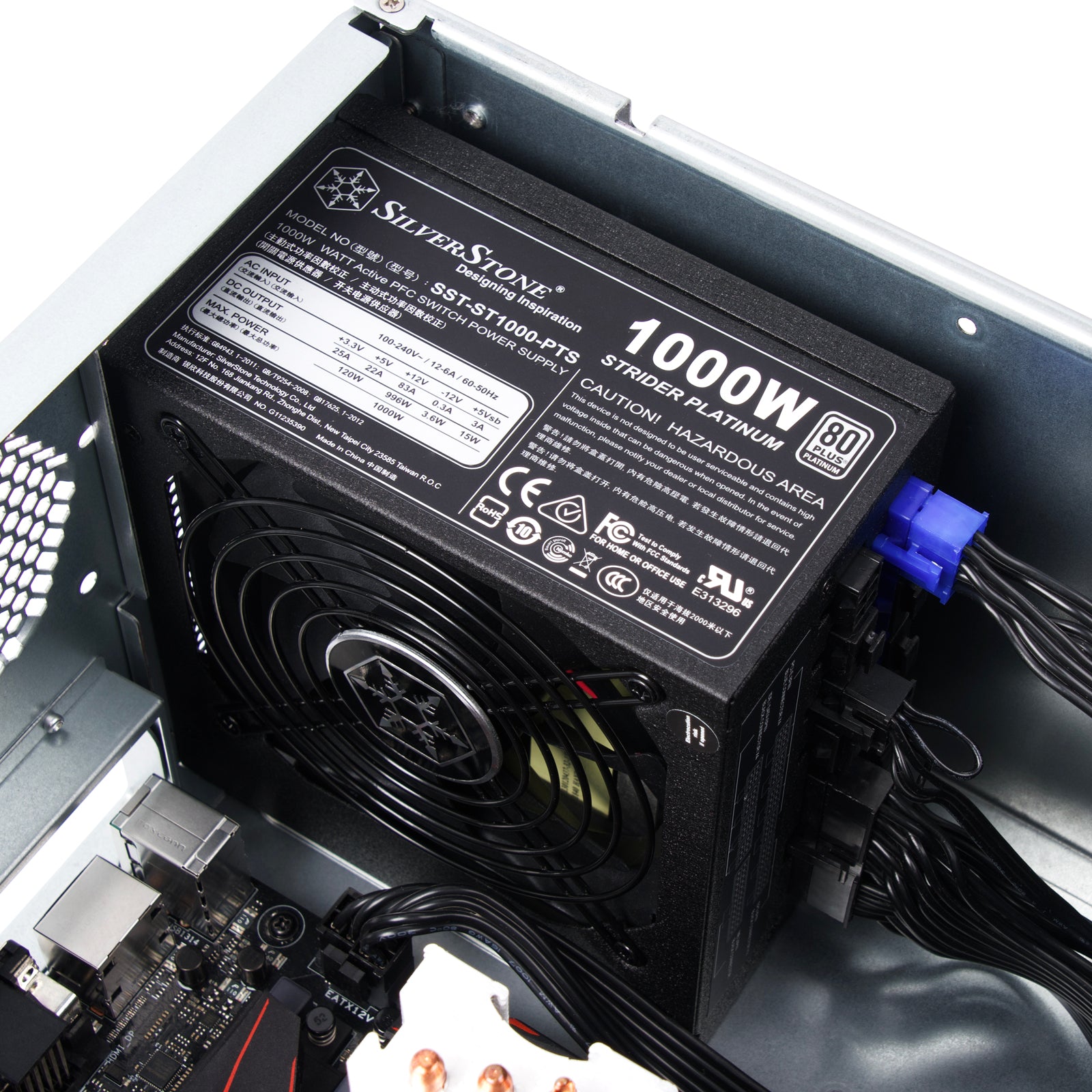 SilverStone RM41-H08 4U form factor 5 x 3.5” Hot-swappable and 3 x 5.25" server chassis