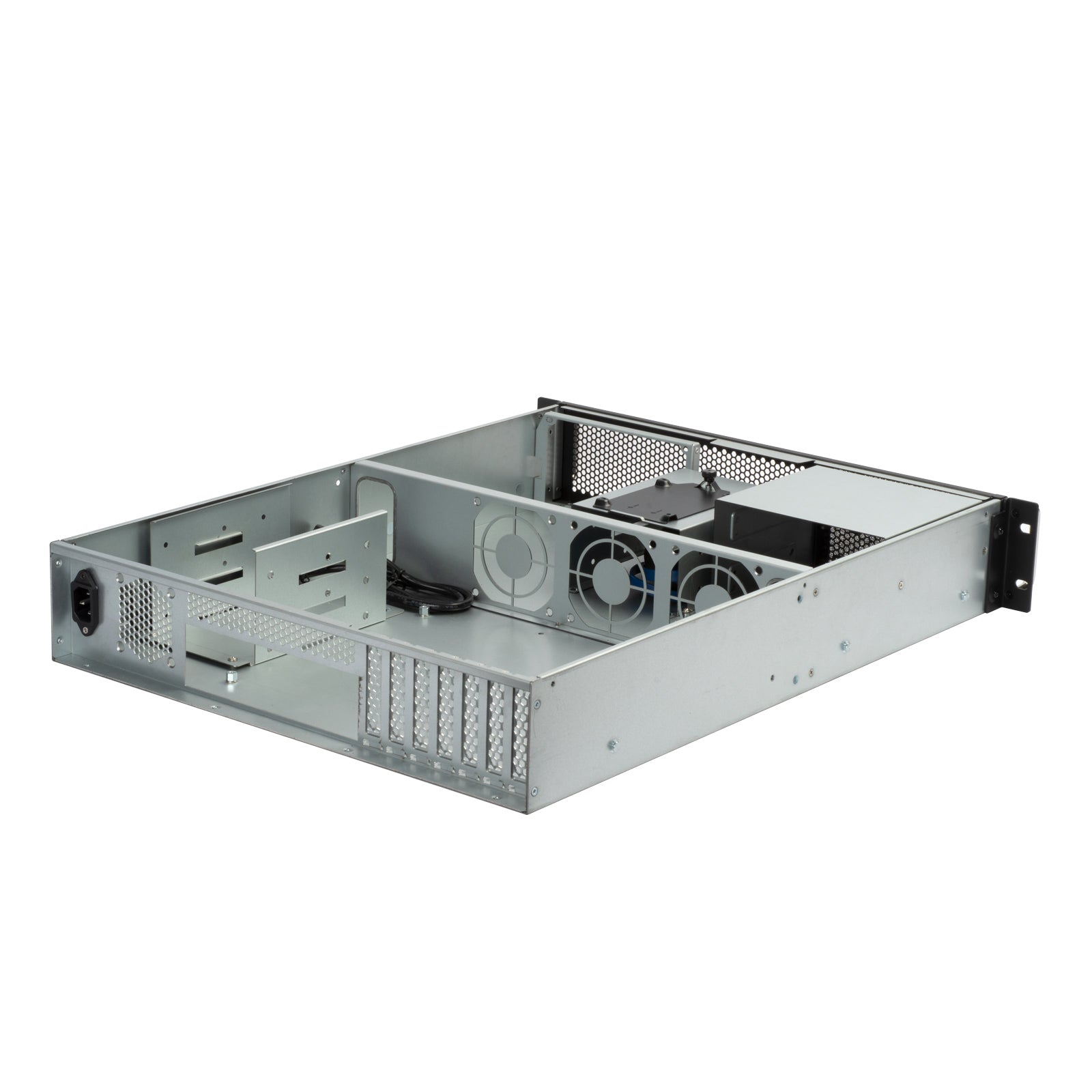 SilverStone RM23-502 2U dual 5.25" drive bay ATX rackmount industrial storage server chassis with USB 3.1 Gen1 interface