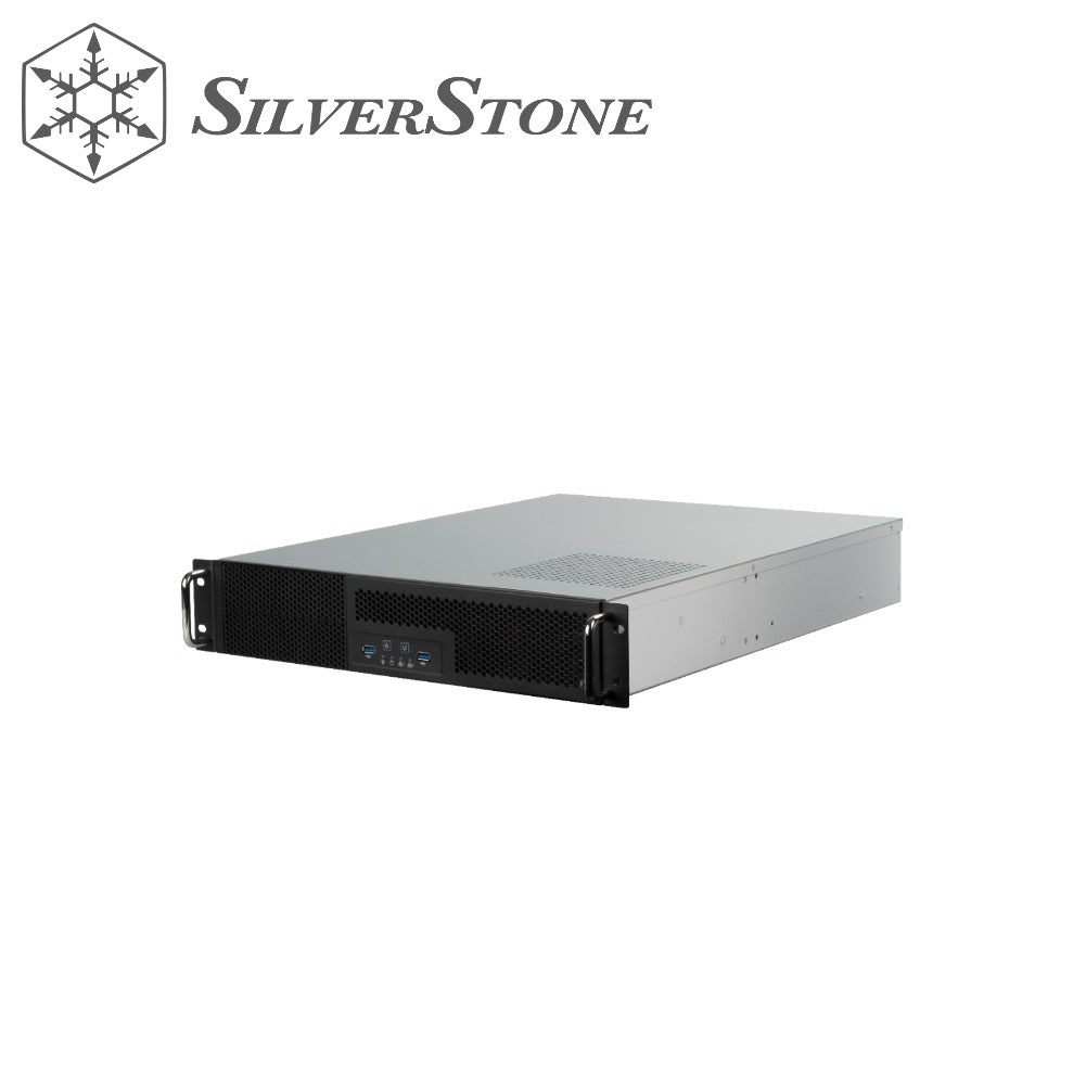 SilverStone RM23-502 2U dual 5.25" drive bay ATX rackmount industrial storage server chassis with USB 3.1 Gen1 interface