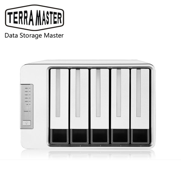 TerraMaster F5-221 5-Bay NAS for Small Business and Personal Cloud Storage