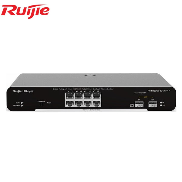 Ruijie 8 Port / 24 Port RJ45 Cloud Managed PoE Switch