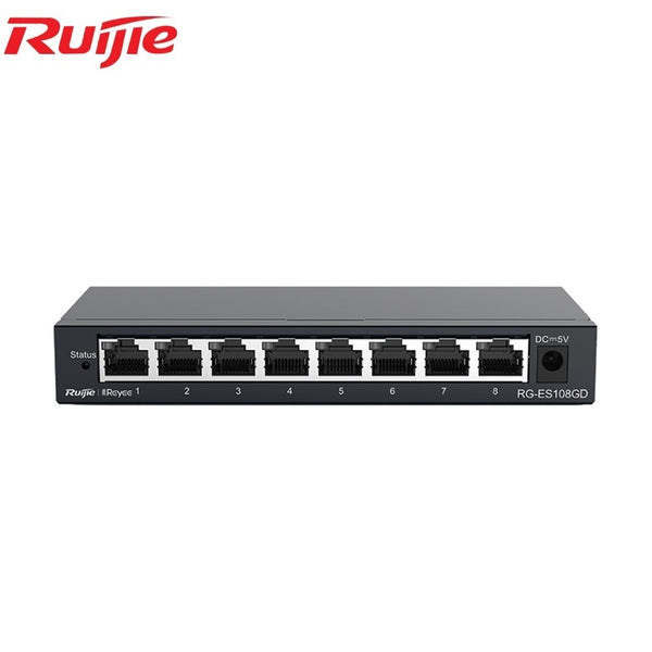 Ruijie RG-ES105D/108D 100/1000Mbps Metal Case Unmanaged Switch