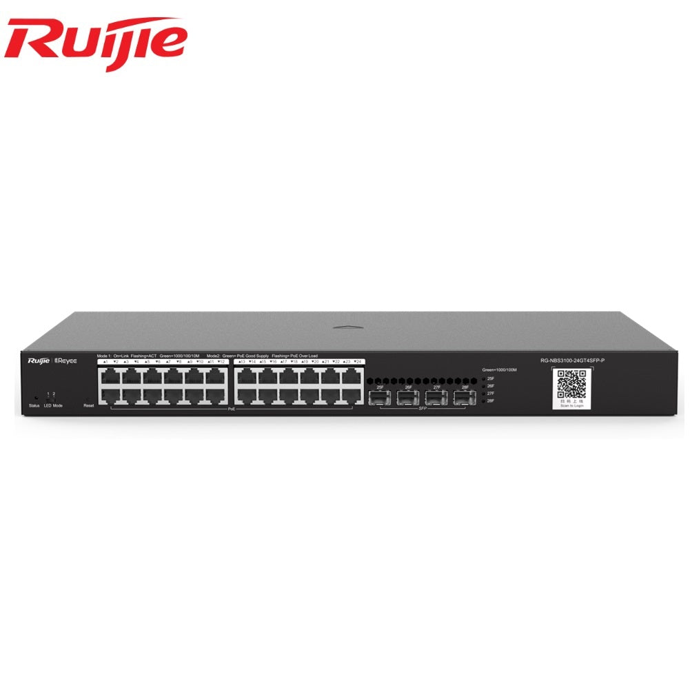 Ruijie 8 Port / 24 Port RJ45 Cloud Managed PoE Switch