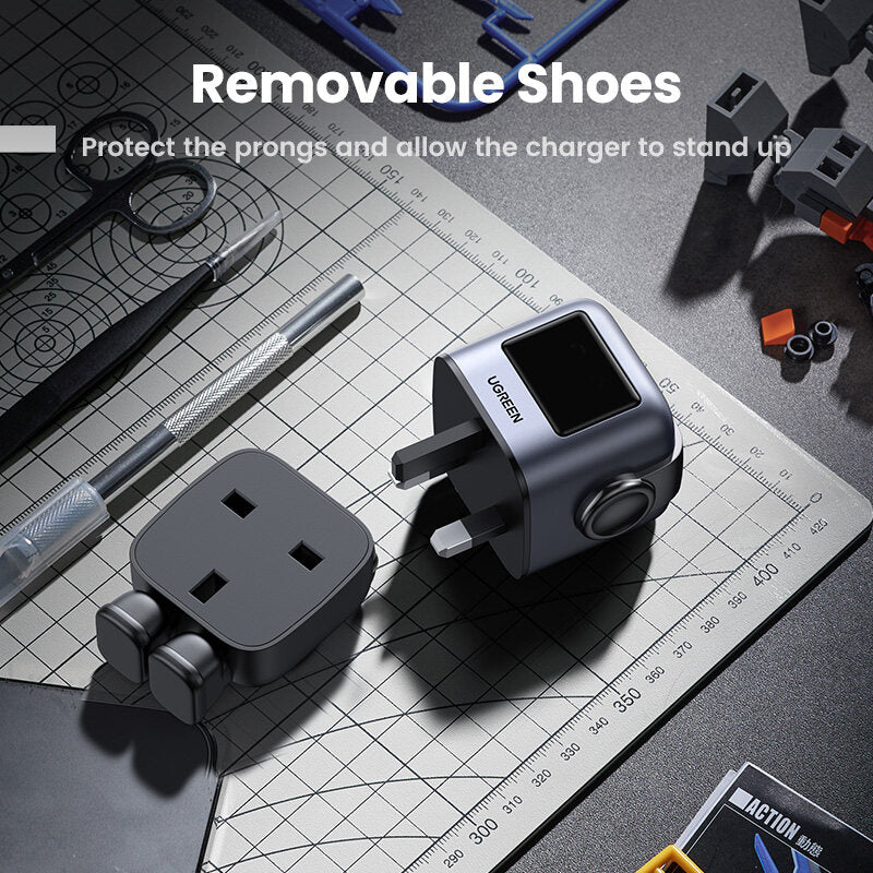 UGREEN Uno 65W GaN Charger 3Ports 2C1A- 65W Fast Charger