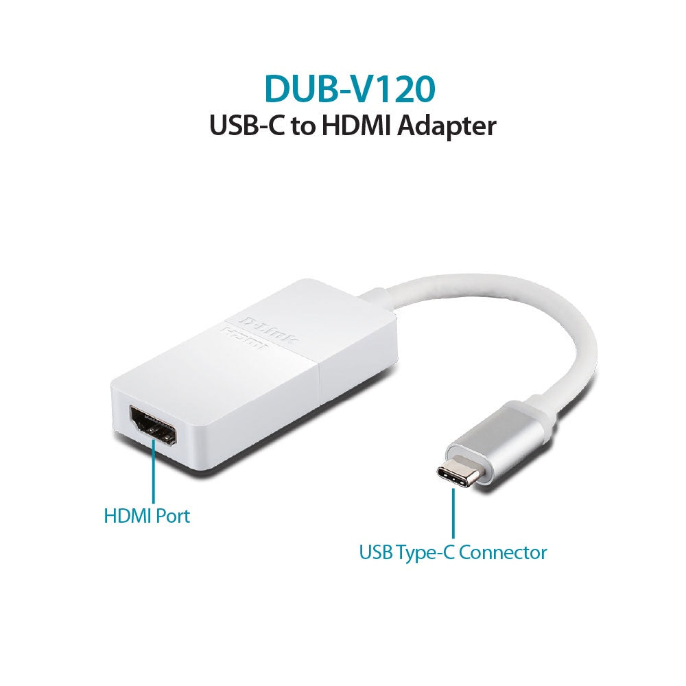 D-Link DUB-V120 USB-C to HDMI Adapter