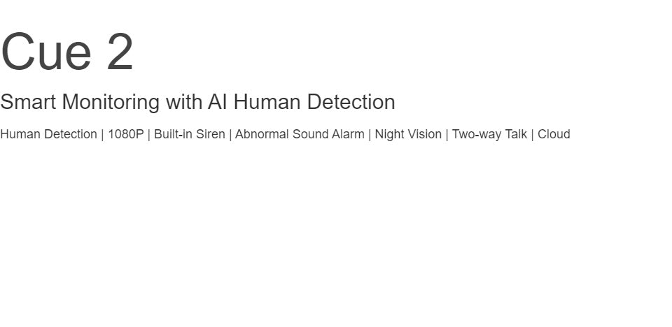 DAHUA IMOU CUE 2 (2MP) 1080P Wireless IP CCTV Camera