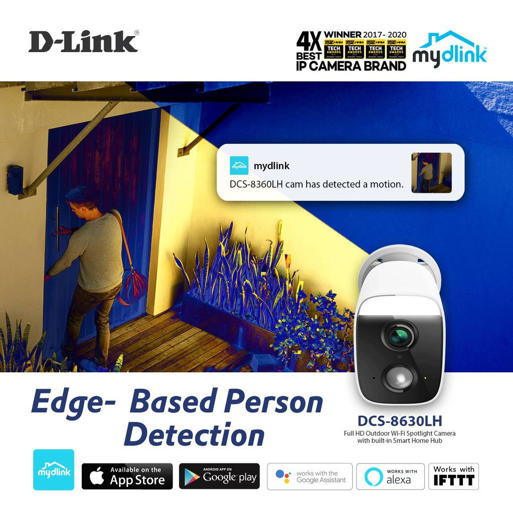 D-Link DCS-8630LH Full HD Outdoor Night Vision Wi-Fi Wireless Camera