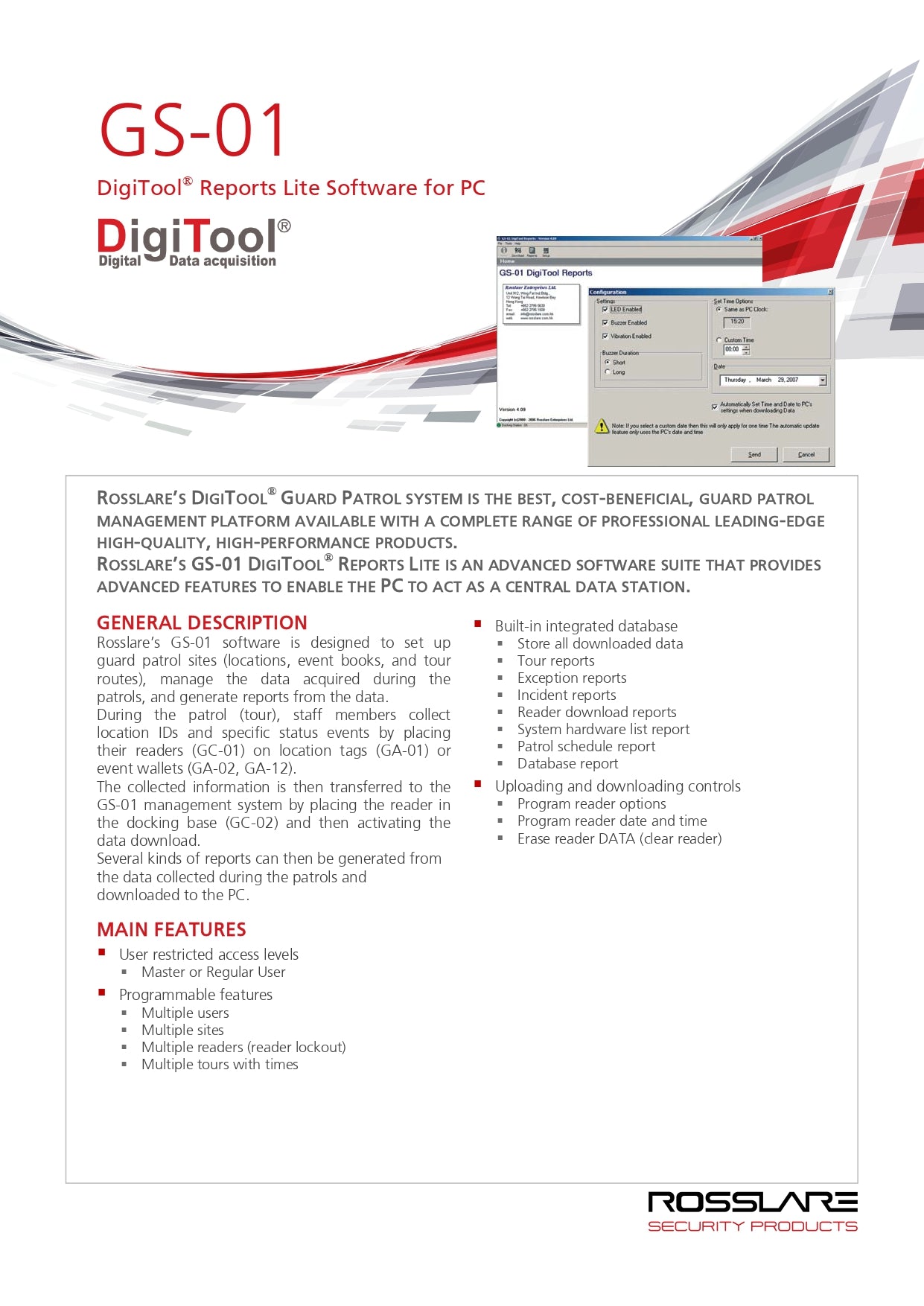 Digitool Battery Rosslare Digitool GS-01 Reports Lite Software for PC – wme.my