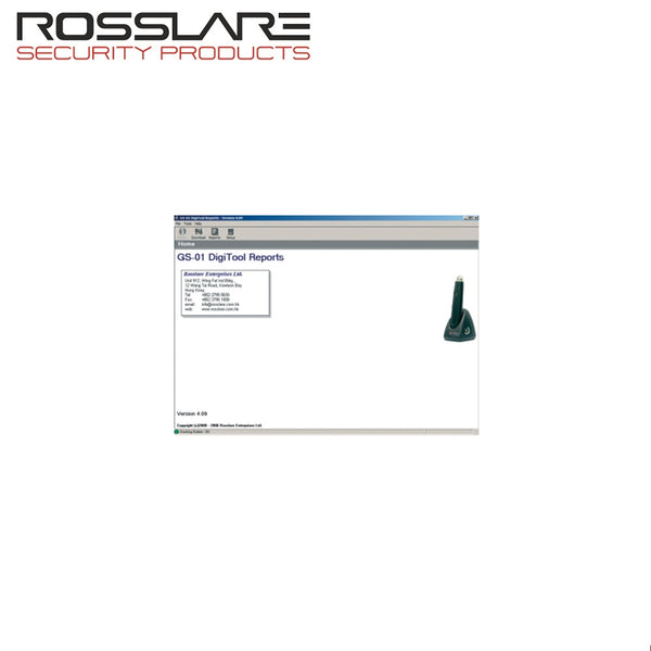 Rosslare Digitool GS-01 Reports Lite Software for PC