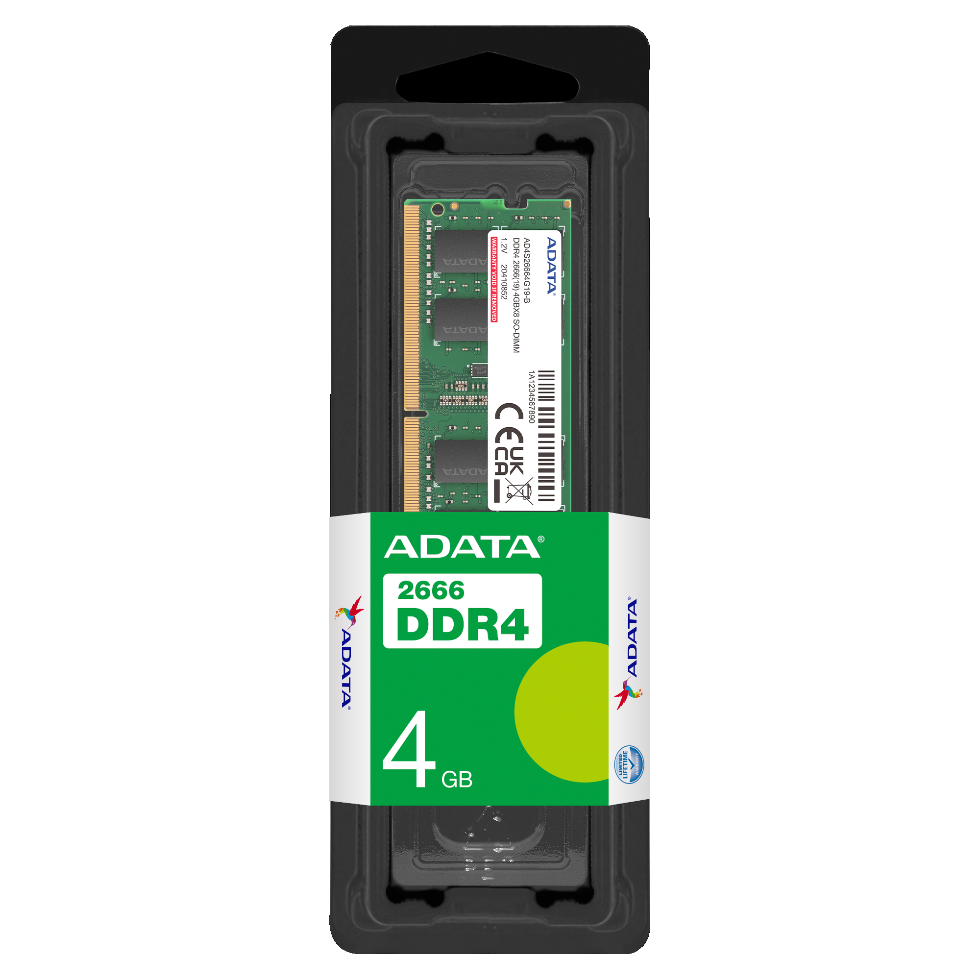 ADATA RAM SO-DIMM / U-DIMM 2666 DDR4 4GB / 8GB / 16GB / 32GB